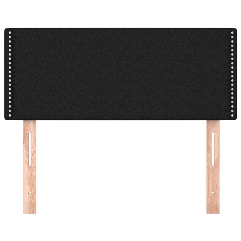 vidaXL Κεφαλάρι Κρεβατιού Μαύρο 90x5x78/88 εκ. Υφασμάτινο