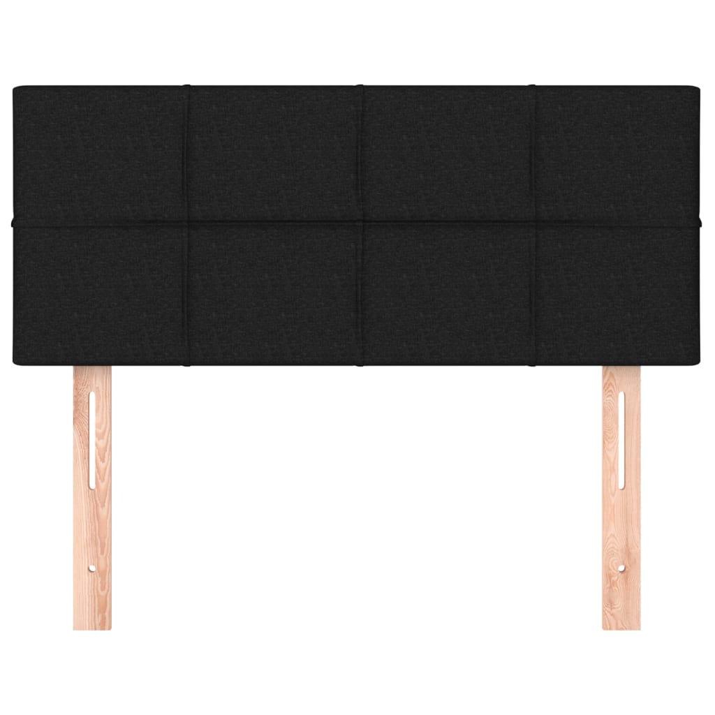 vidaXL Κεφαλάρι Κρεβατιού Μαύρο 90x5x78/88 εκ. Υφασμάτινο