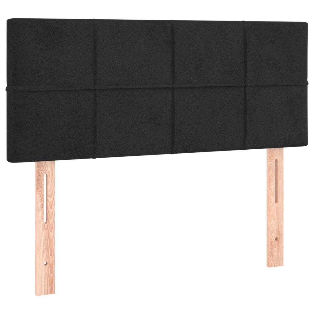 vidaXL Κεφαλάρι Κρεβατιού Μαύρο 90x5x78/88 εκ. Βελούδινο