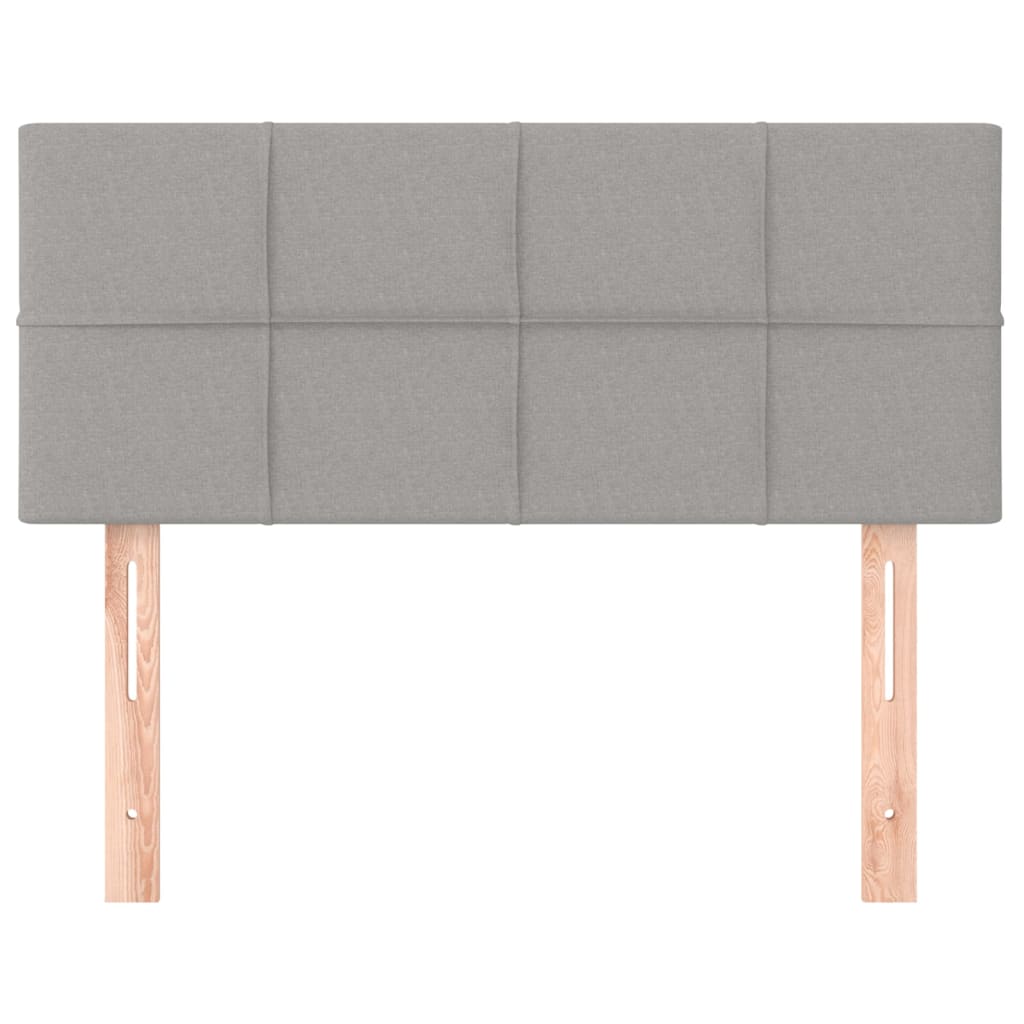 vidaXL Κεφαλάρι Κρεβατιού Ανοιχτό Γκρι 100x5x78/88 εκ. Υφασμάτινο