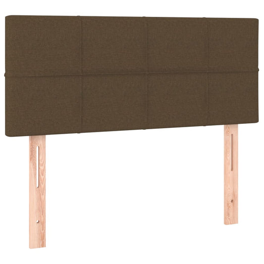 vidaXL Κεφαλάρι Κρεβατιού Σκούρο Καφέ 100x5x78/88 εκ. Υφασμάτινο