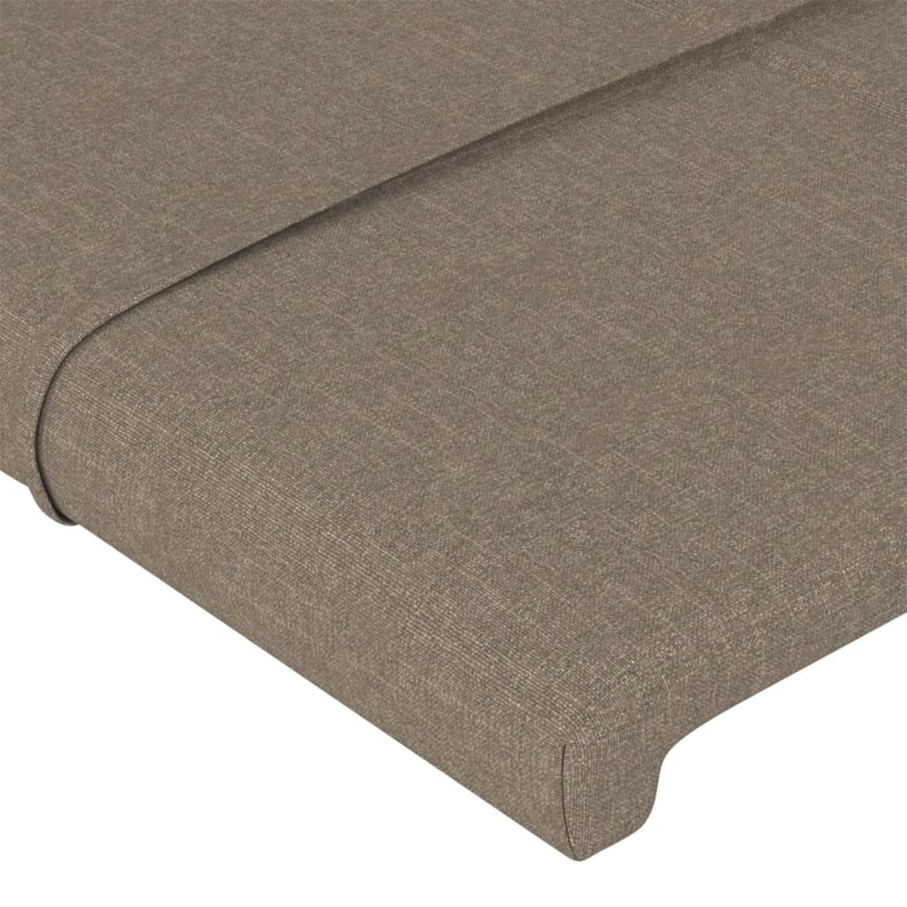 vidaXL Κεφαλάρι Κρεβατιού Taupe 100x5x78/88 εκ. Υφασμάτινο