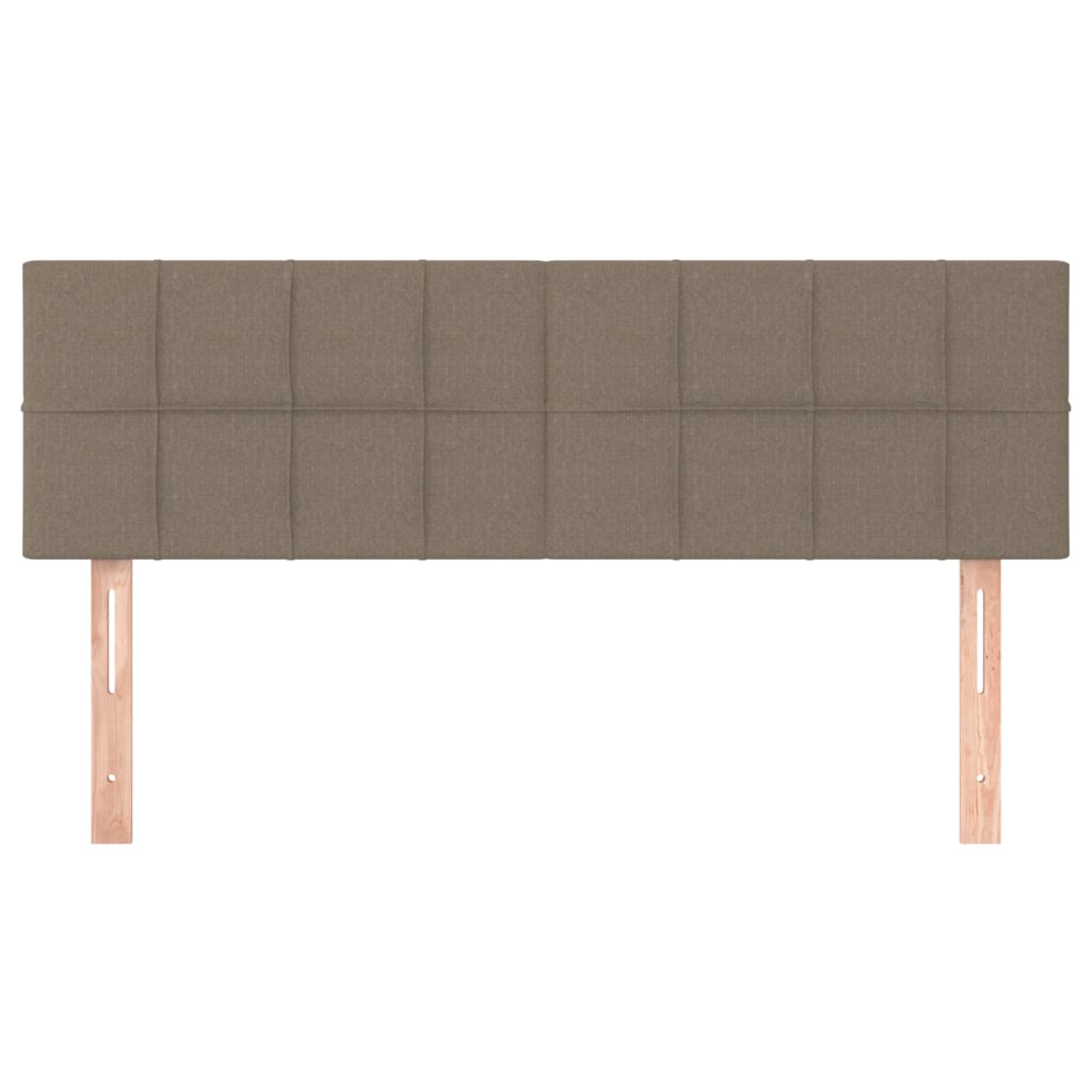 vidaXL Κεφαλάρια Κρεβατιού 2 τεμ. Taupe 72x5x78/88 εκ. Υφασμάτινα