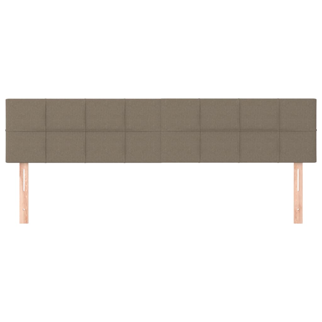 vidaXL Κεφαλάρια Κρεβατιού 2 τεμ. Taupe 100x5x78/88 εκ. Υφασμάτινο