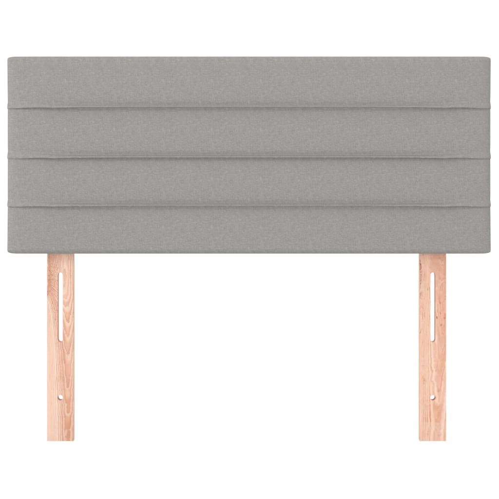 vidaXL Κεφαλάρι Κρεβατιού Ανοιχτό Γκρι 100x5x78/88 εκ. Υφασμάτινο