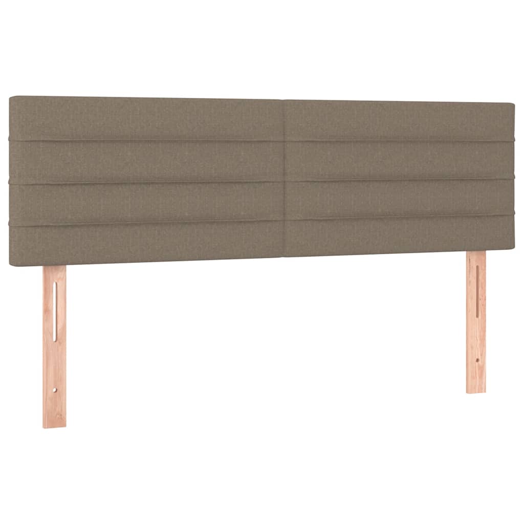 vidaXL Κεφαλάρια Ύφασμα 144x5x78/88 εκ. Taupe