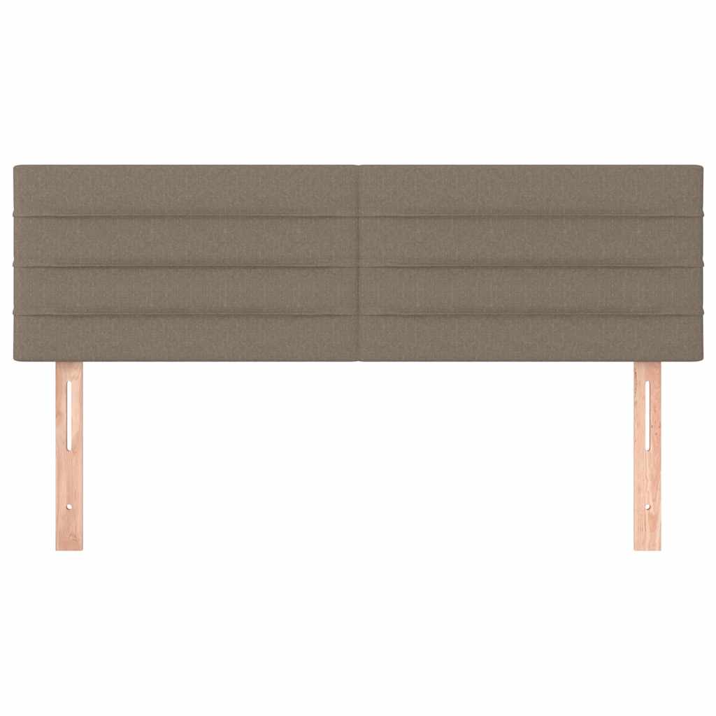 vidaXL Κεφαλάρια Ύφασμα 144x5x78/88 εκ. Taupe