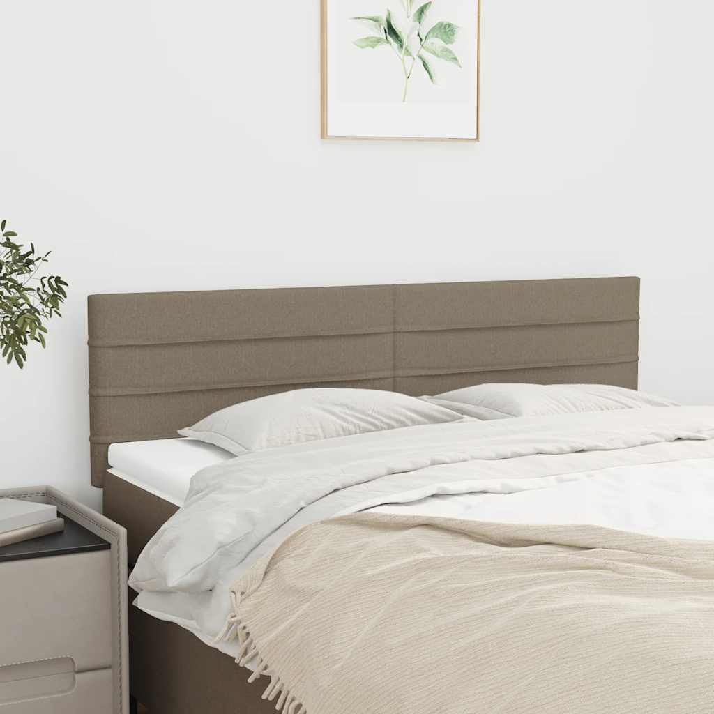 vidaXL Κεφαλάρια Ύφασμα 144x5x78/88 εκ. Taupe