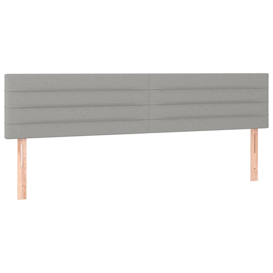 vidaXL Κεφαλάρια Κρεβατιού 2 τεμ. Αν. Γκρι 80 x 5 x 78/88εκ.Υφασμάτινο
