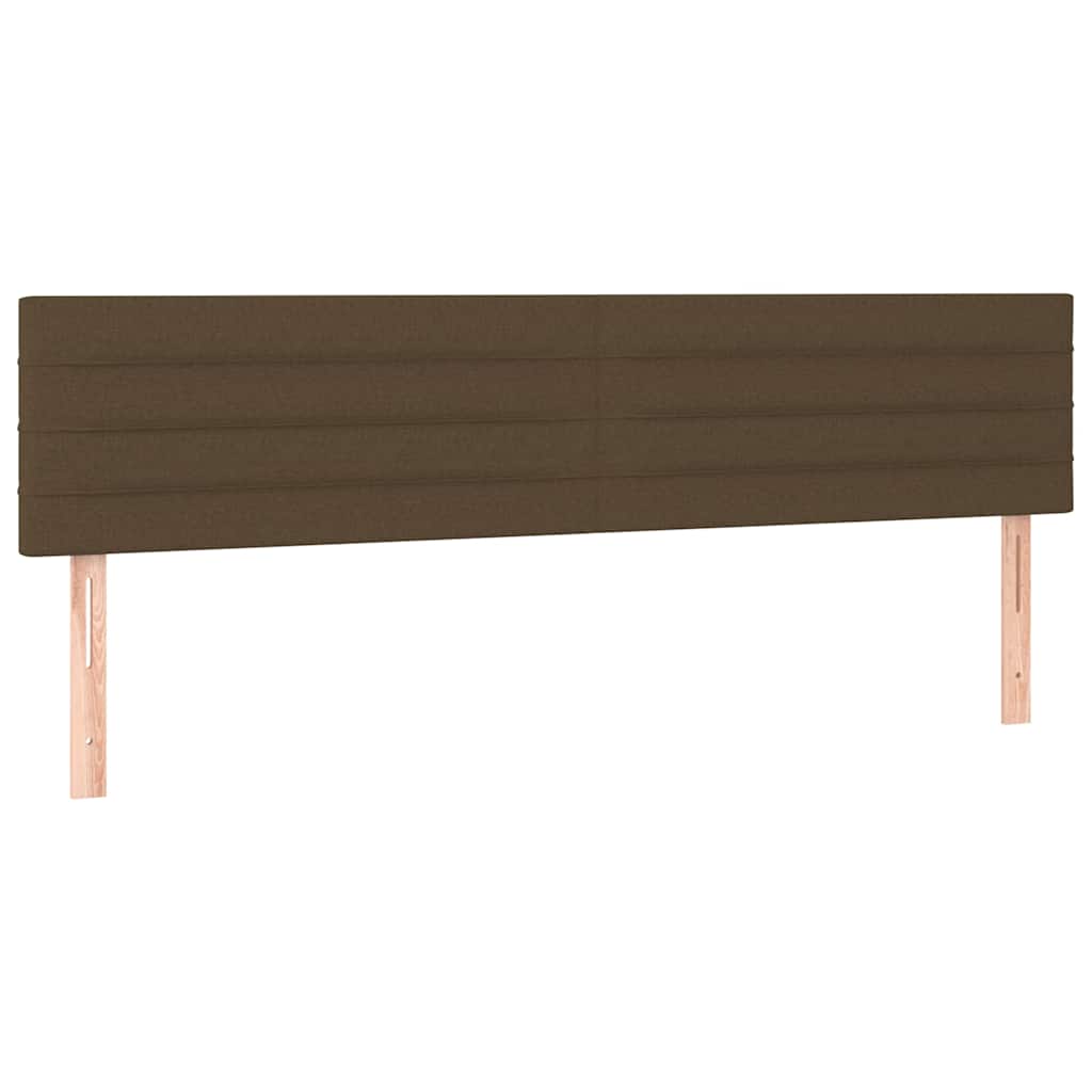 vidaXL Κεφαλάρια Σκ. Καφέ 160x5x78/88 εκ. Ύφασμα
