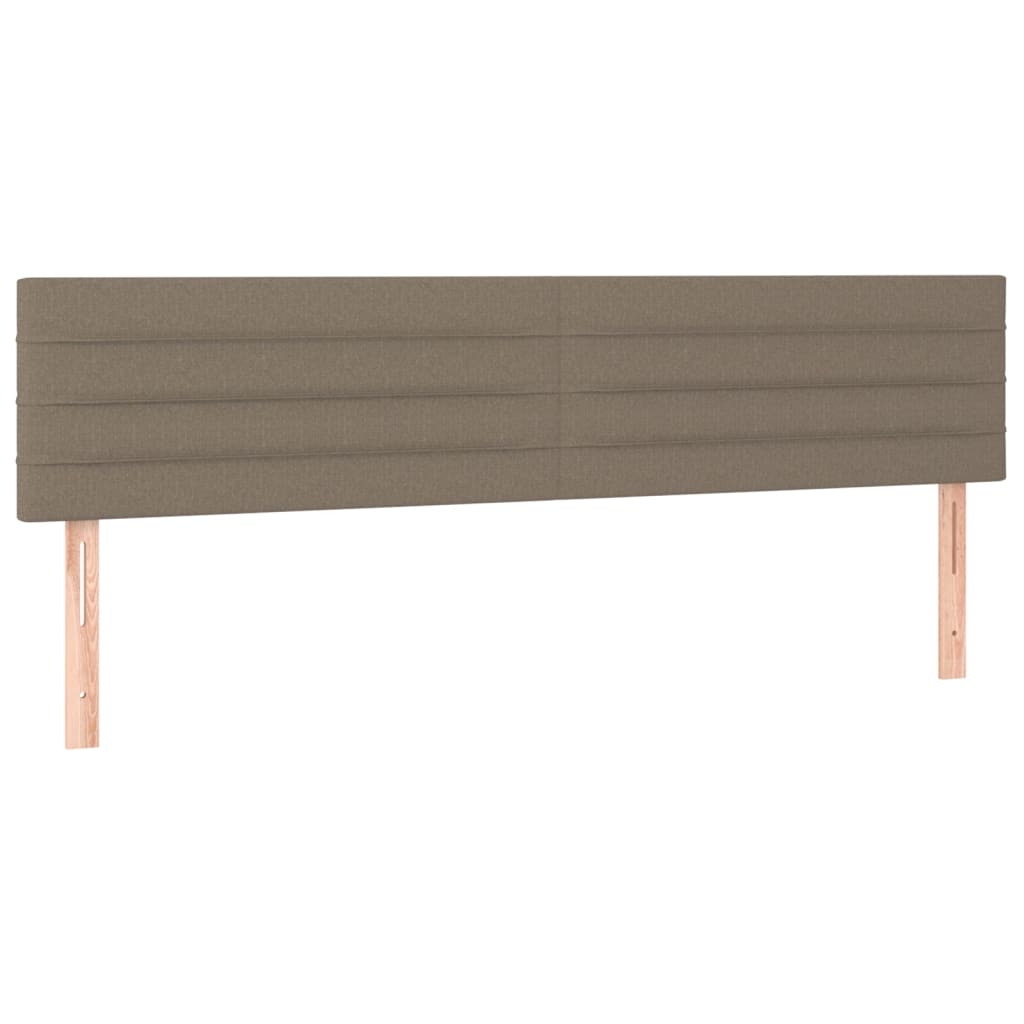 vidaXL Κεφαλάρια Taupe 200x5x78/88 εκ. Ύφασμα