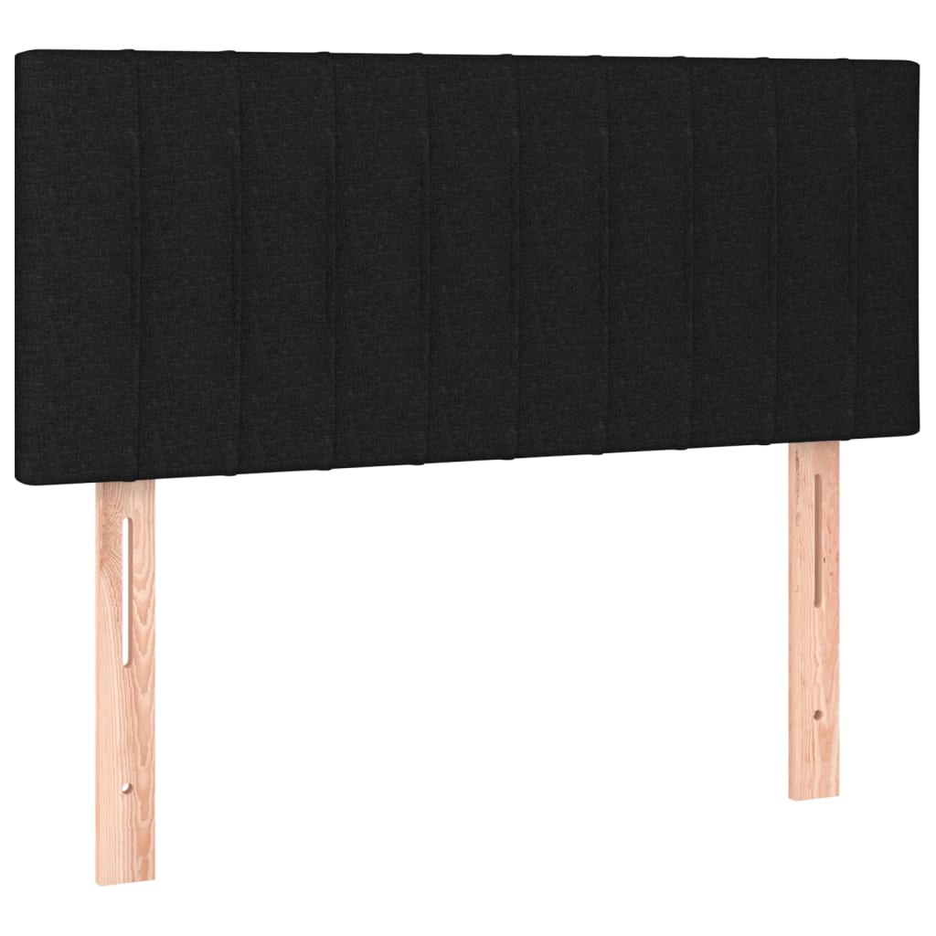 vidaXL Κεφαλάρι Κρεβατιού Μαύρο 80 x 5 x 78/88 εκ. Υφασμάτινο