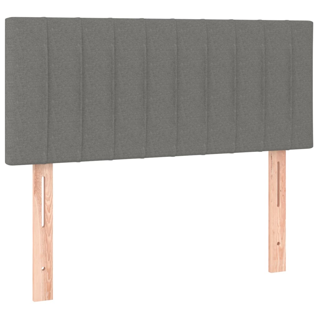 vidaXL Κεφαλάρι Κρεβατιού Σκούρο Γκρι 100x5x78/88 εκ. Υφασμάτινο