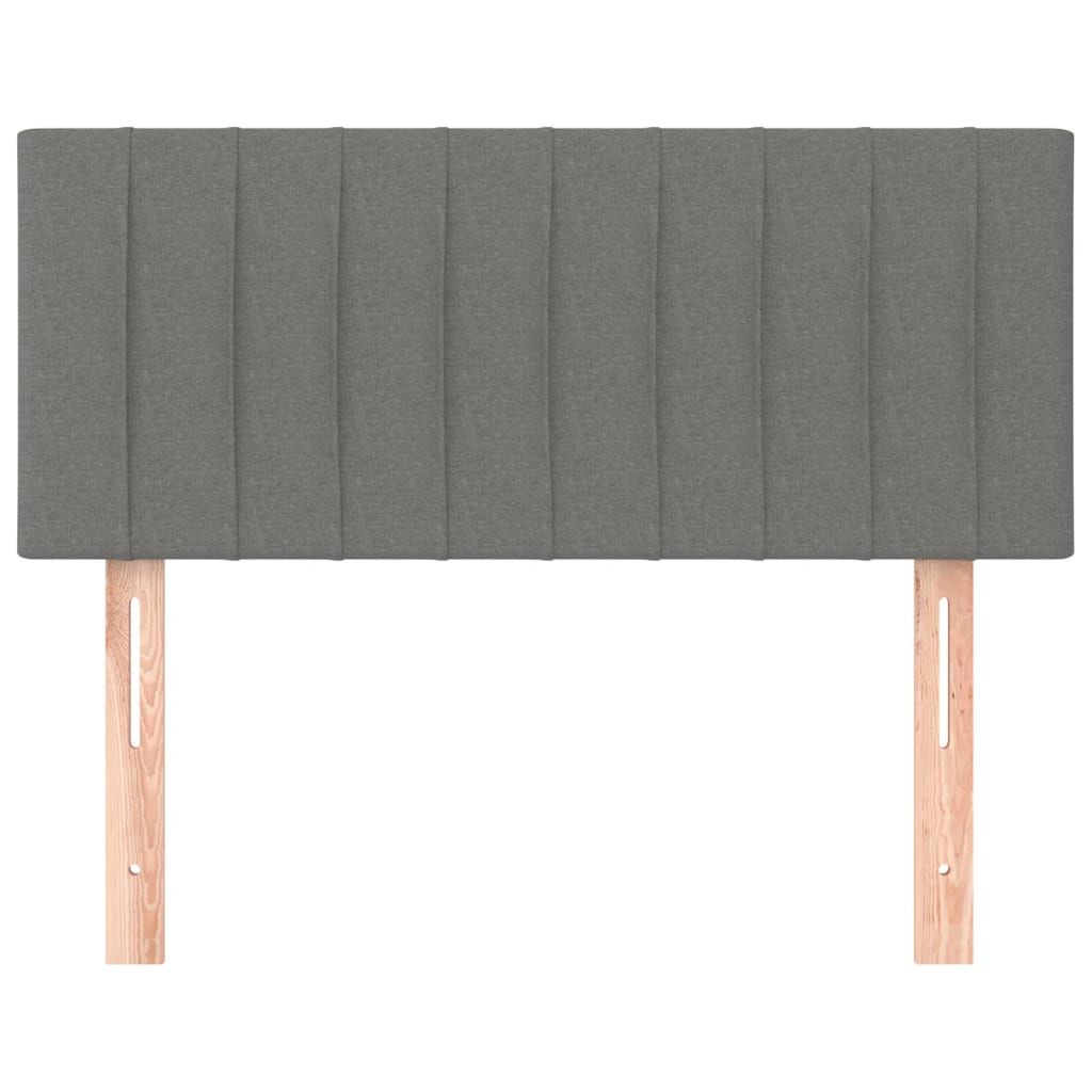 vidaXL Κεφαλάρι Κρεβατιού Σκούρο Γκρι 100x5x78/88 εκ. Υφασμάτινο