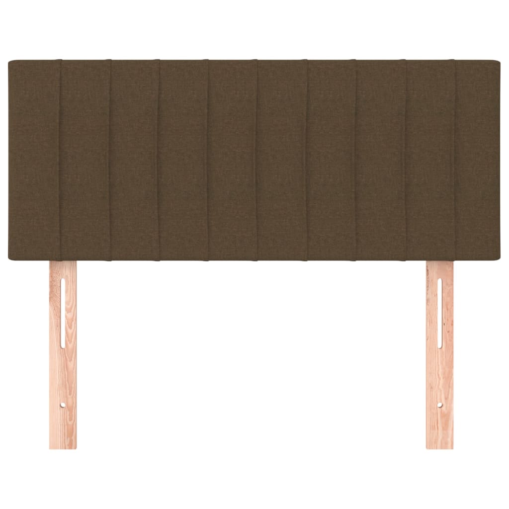 vidaXL Κεφαλάρι Κρεβατιού Σκούρο Καφέ 100x5x78/88 εκ. Υφασμάτινο