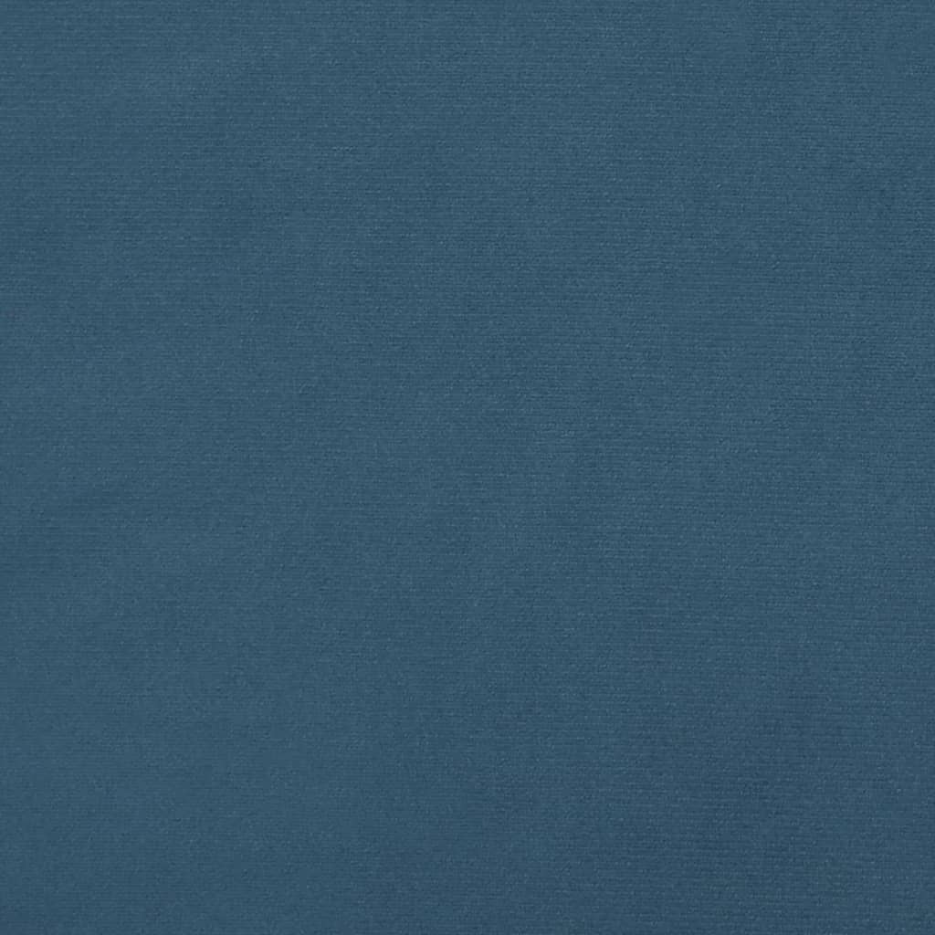 vidaXL Κεφαλάρι Κρεβατιού Σκούρο Μπλε 100x5x78/88 εκ. Βελούδινο