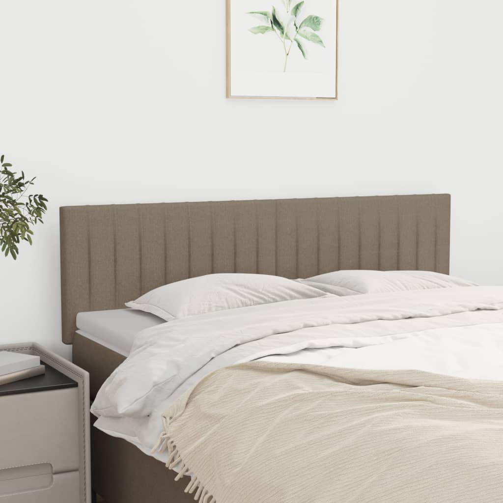 vidaXL Κεφαλάρια Ύφασμα 144x5x78/88 εκ. Taupe