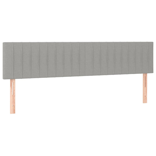 vidaXL Κεφαλάρια Κρεβατιού 2 τεμ. Αν. Γκρι 90x5x78/88 εκ. Υφασμάτινο