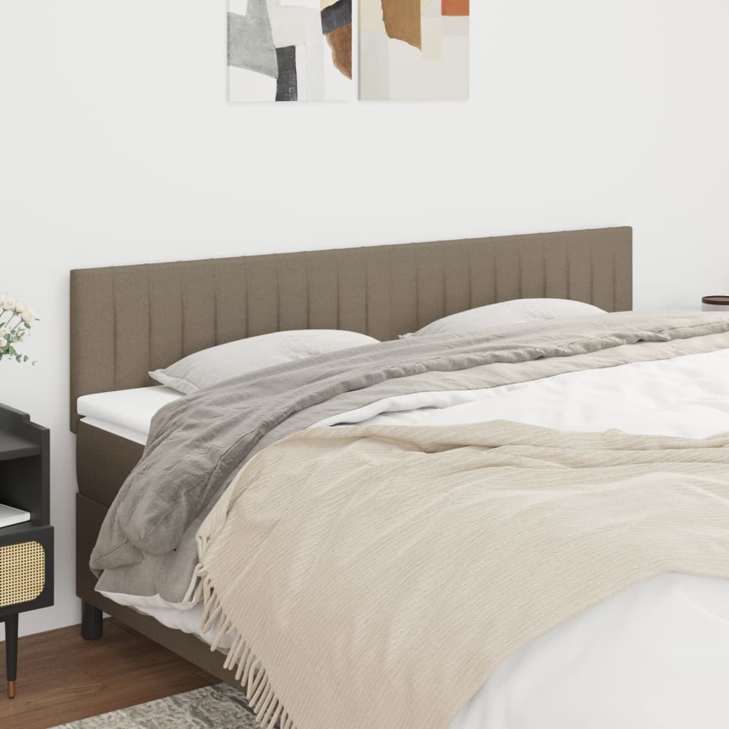 vidaXL Κεφαλάρια Taupe 200x5x78/88 εκ. Ύφασμα