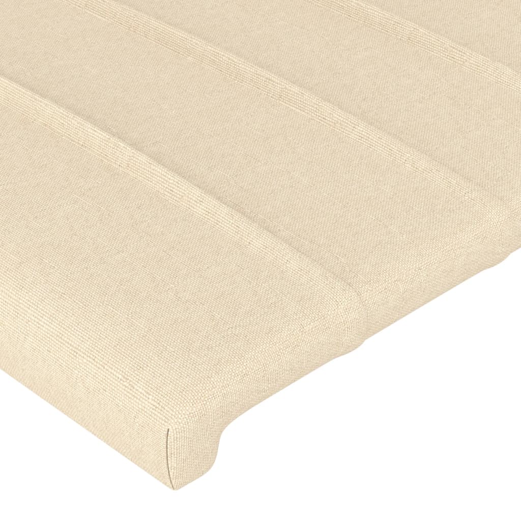 vidaXL Κεφαλάρια Κρεμ Ύφασμα 200x5x78/88 εκ.