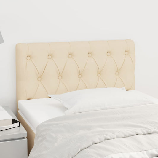 vidaXL Κεφαλάρι Κρεβατιού Κρεμ 80x7x78/88 εκ. Υφασμάτινο