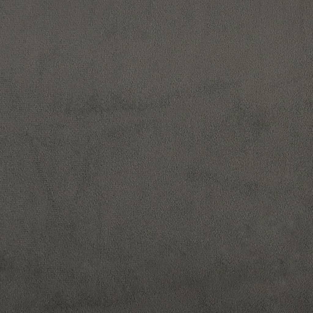 vidaXL Κεφαλάρι Κρεβατιού Σκούρο Γκρι 80x7x78/88 εκ. Βελούδινο