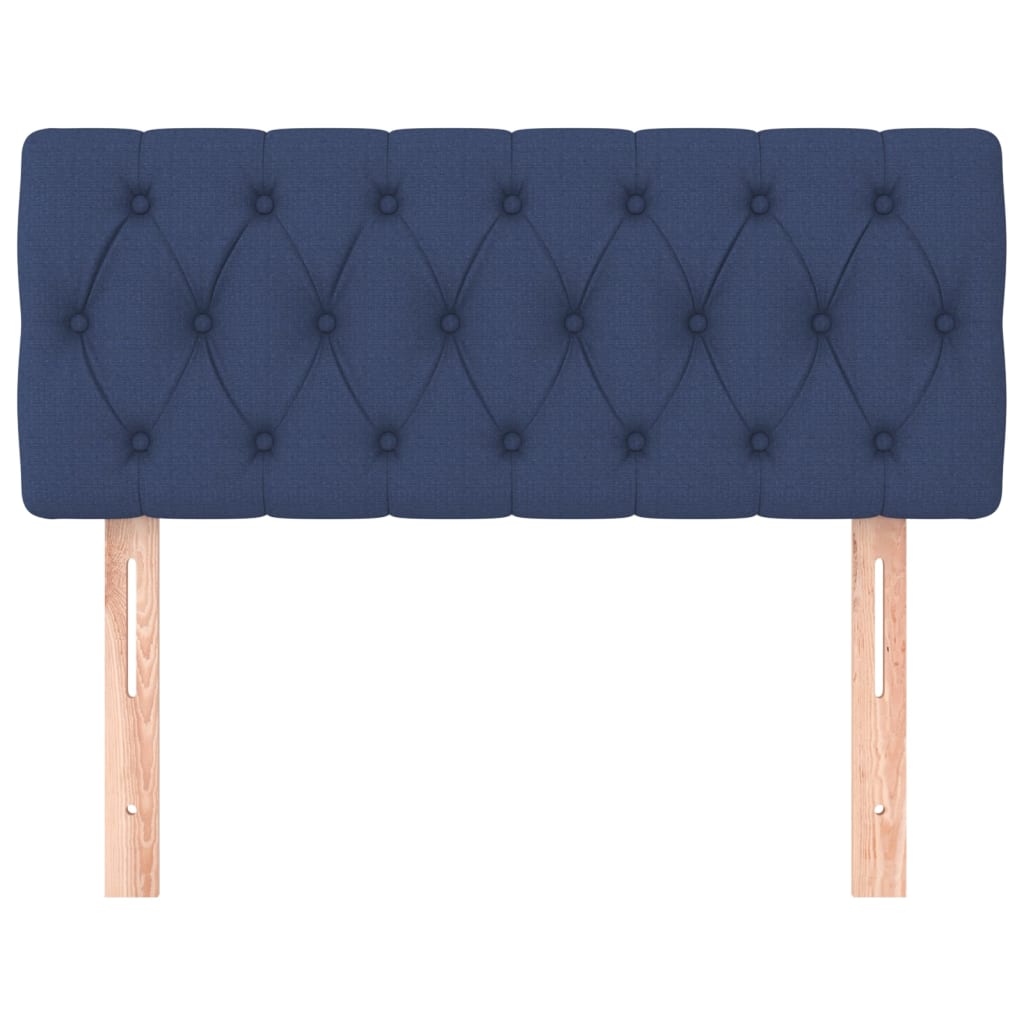 vidaXL Κεφαλάρι Κρεβατιού Μπλε 100x7x78/88 εκ. Υφασμάτινο
