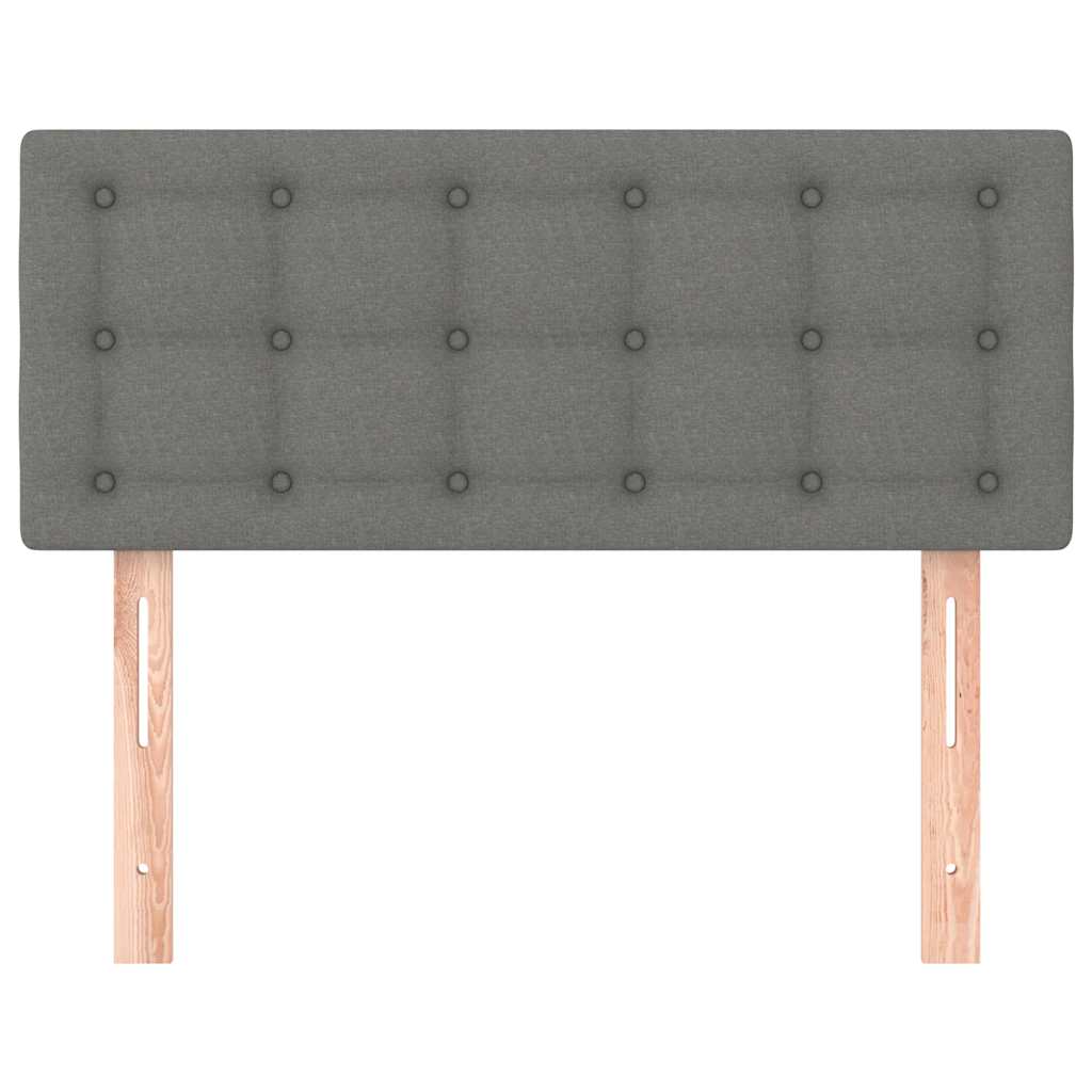 vidaXL Κεφαλάρι Κρεβατιού Σκούρο Γκρι 80 x 5 x 78/88 εκ. Υφασμάτινο