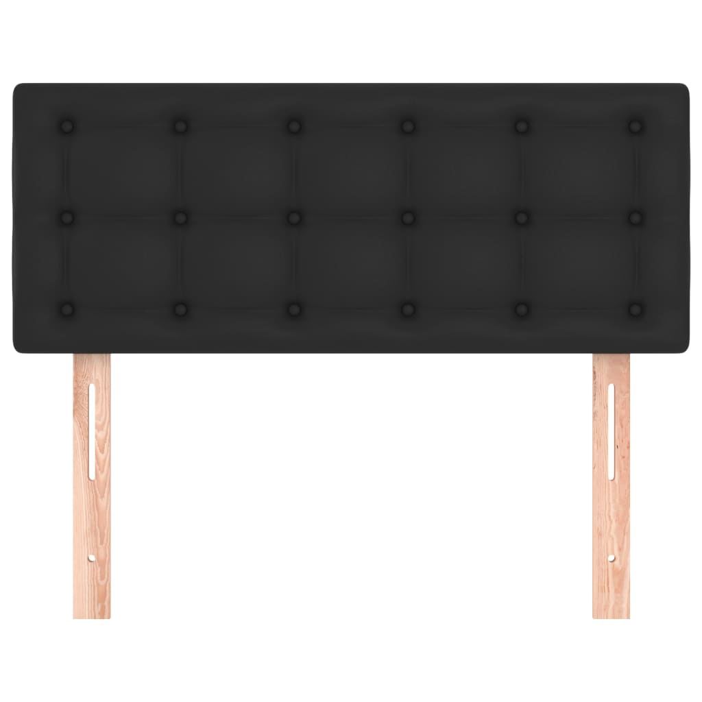 vidaXL Κεφαλάρι Κρεβατιού Μαύρο 80 x 5 x 78/88 εκ. από Συνθετικό Δέρμα