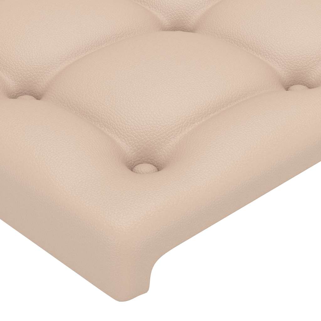 vidaXL Κεφαλάρι Κρεβατιού Καπουτσίνο 80x5x78/88 εκ. Συνθετικό Δέρμα