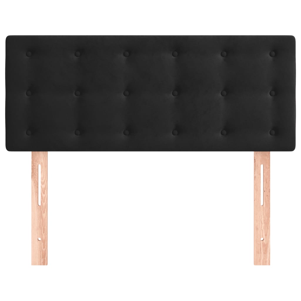 vidaXL Κεφαλάρι Κρεβατιού Μαύρο 80 x 5 x 78/88 εκ. Βελούδινο