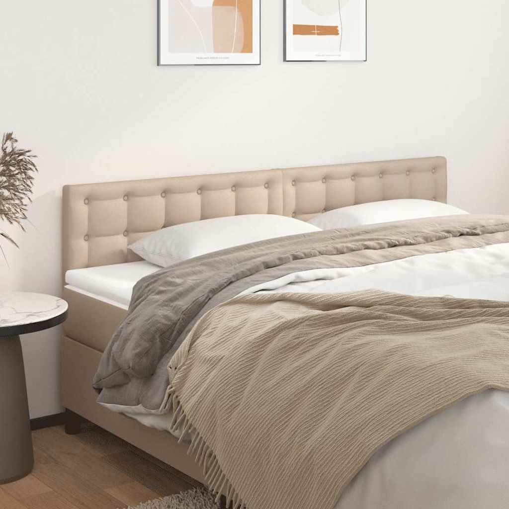 vidaXL Κεφαλάρια Καπουτσίνο 160x5x78/88 εκ. από Συνθετικό Δέρμα