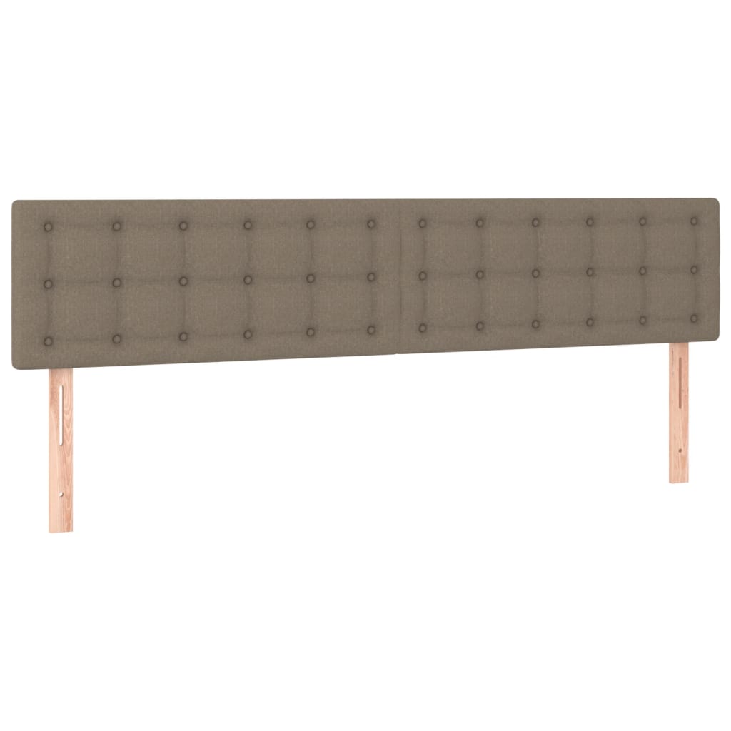 vidaXL Κεφαλάρια Κρεβατιού 2 τεμ. Taupe 90x5x78/88 εκ. Υφασμάτινο