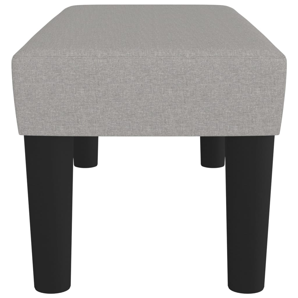 vidaXL Πάγκος Ανοιχτό Γκρι 70 x 30 x 30 εκ. Υφασμάτινος