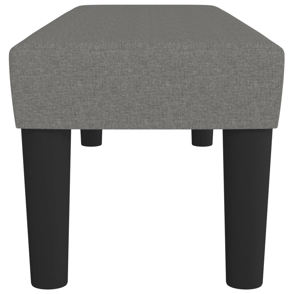 vidaXL Πάγκος Σκούρο Γκρι 100x30x30 εκ. Υφασμάτινος