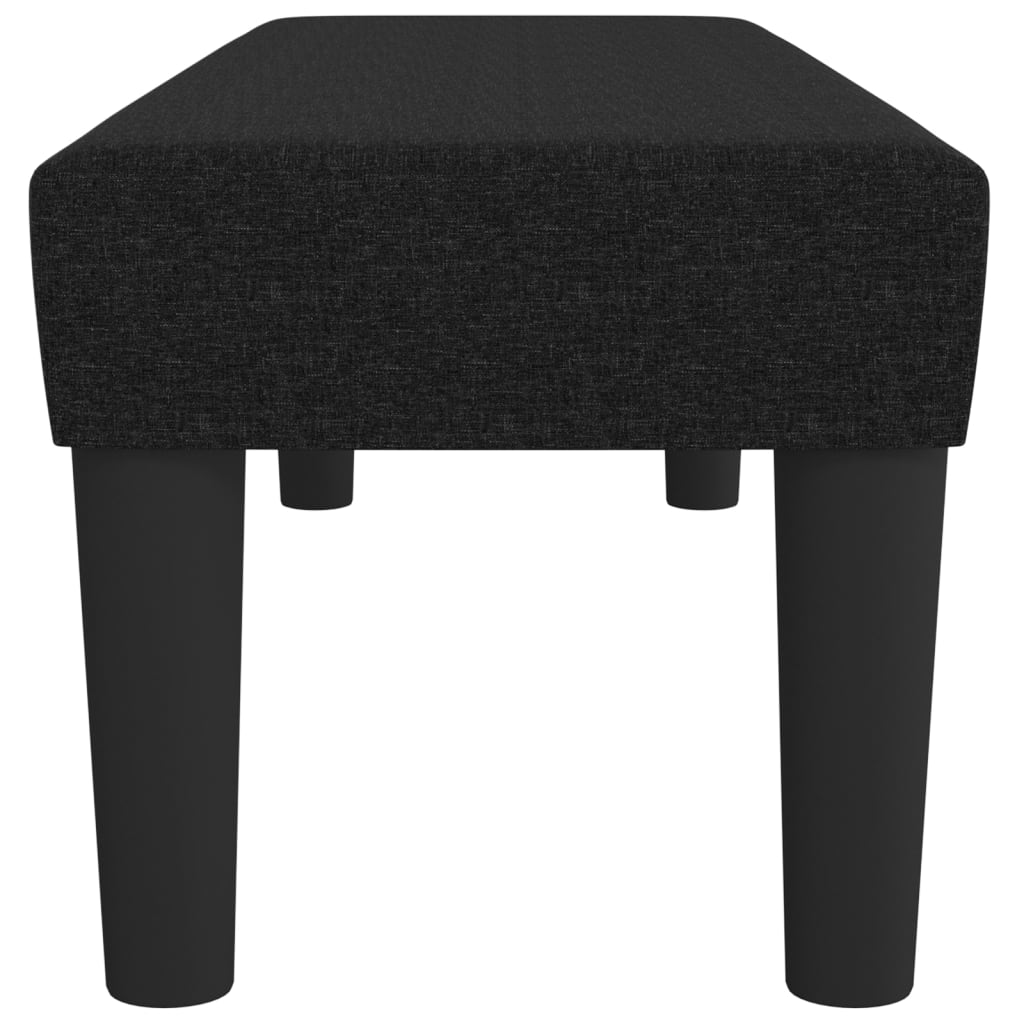 vidaXL Πάγκος Μαύρος 100x30x30 εκ. Υφασμάτινος