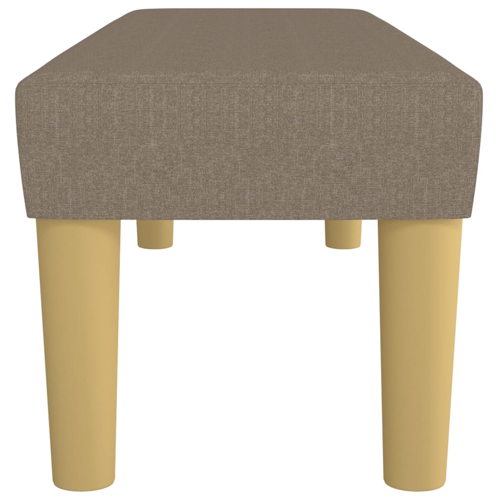 vidaXL Πάγκος Taupe 100x30x30 εκ. Υφασμάτινος