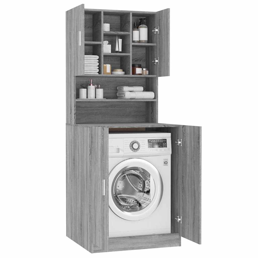 vidaXL Έπιπλο Πλυντηρίου Γκρι sonoma από Επεξεργασμένο Ξύλο