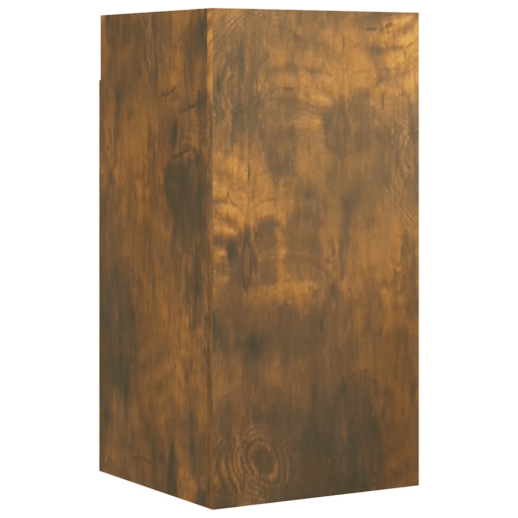 vidaXL Σετ Επίπλων Τηλεόρασης 7 Τεμαχίων Καπνιστή δρυς Επεξ. Ξύλο