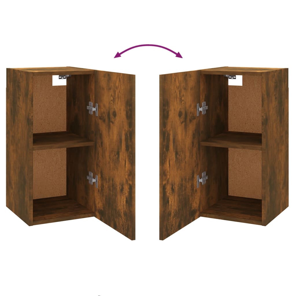 vidaXL Σετ Επίπλων Τηλεόρασης 7 Τεμαχίων Καπνιστή δρυς Επεξ. Ξύλο