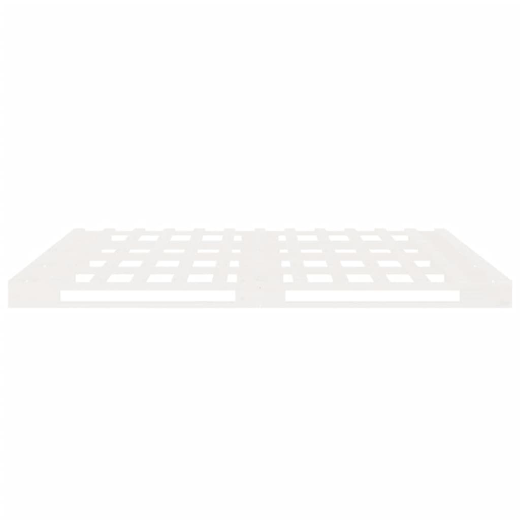 vidaXL Σκελετός Κρεβ. Χωρίς Στρώμα Λευκό 160x200 εκ Μασίφ Πεύκο