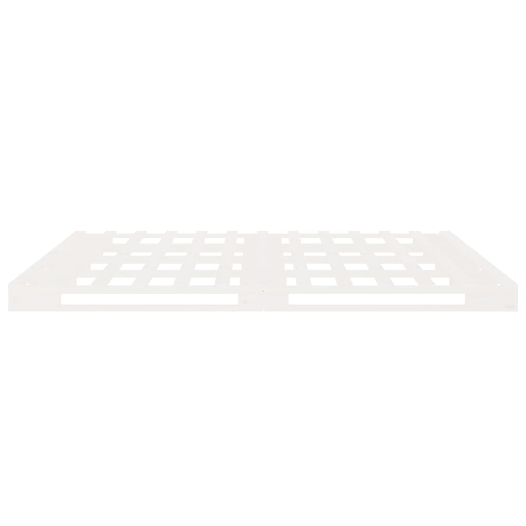 vidaXL Σκελετός Κρεβ. Χωρίς Στρώμα Λευκό 180x200 εκ Μασίφ Πεύκο
