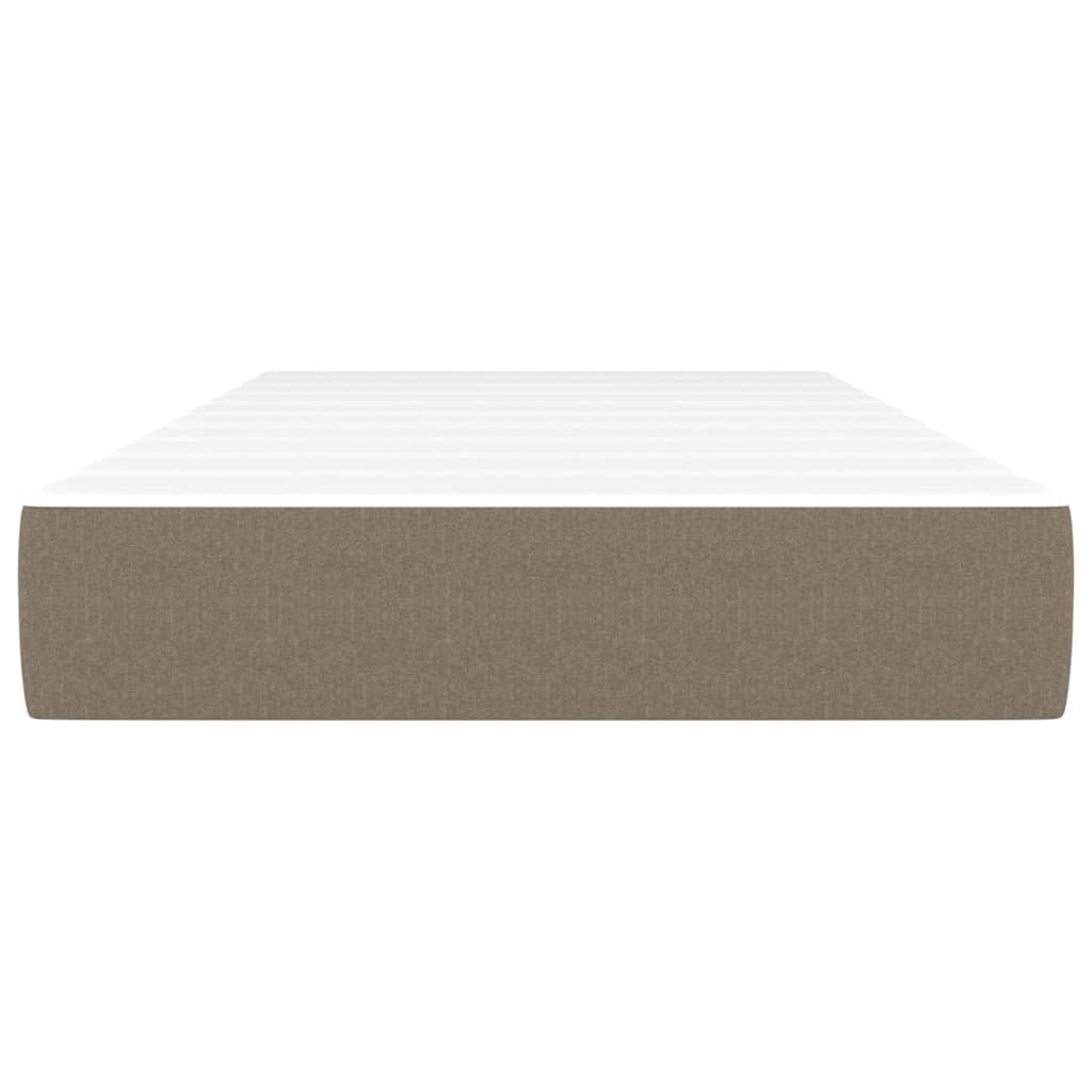 vidaXL Στρώμα με Pocket Springs Taupe 90x200x20 εκ. Υφασμάτινο