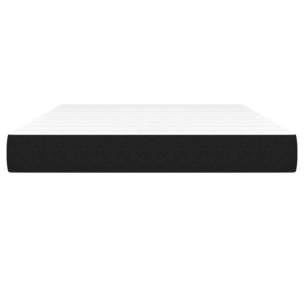 vidaXL Στρώμα με Pocket Springs Μαύρο 140x200x20 εκ. Υφασμάτινο