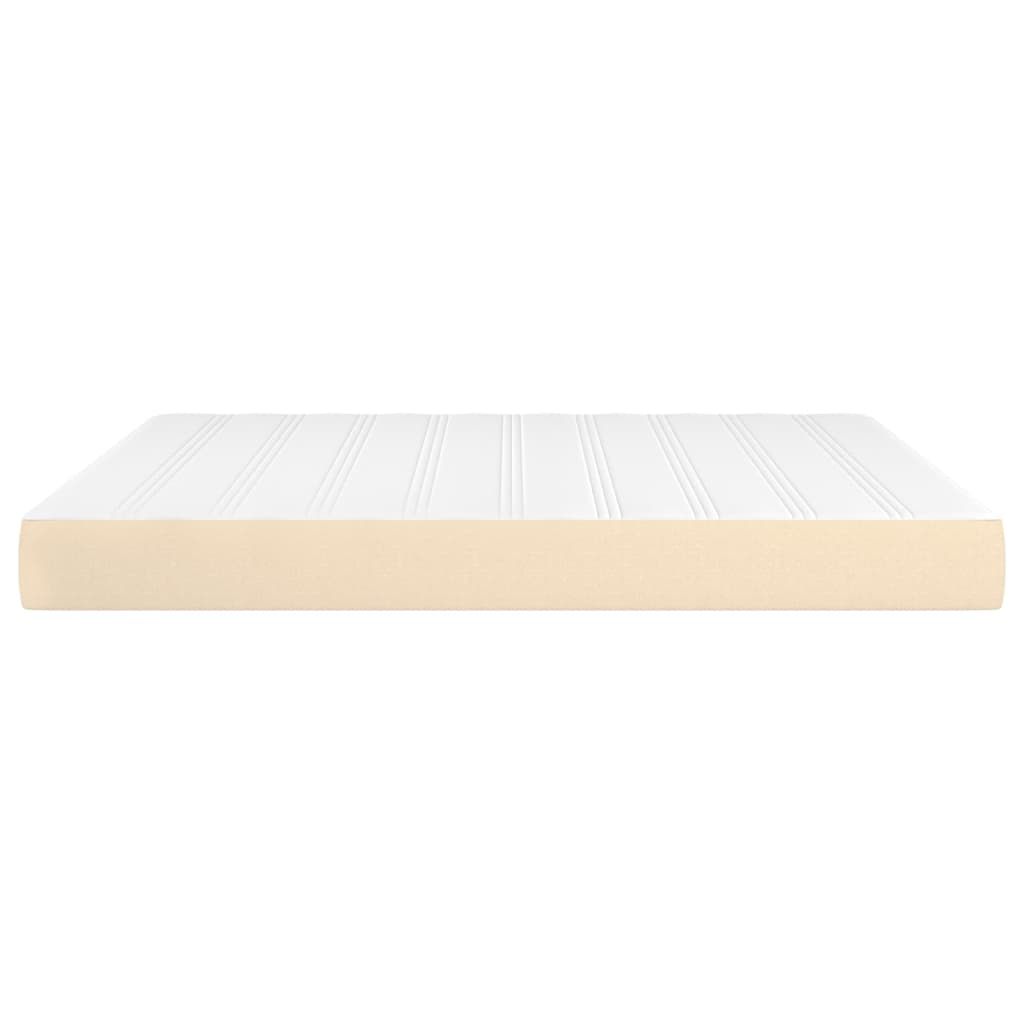 vidaXL Στρώμα με Pocket Springs Κρεμ 160x200x20 εκ. Υφασμάτινο