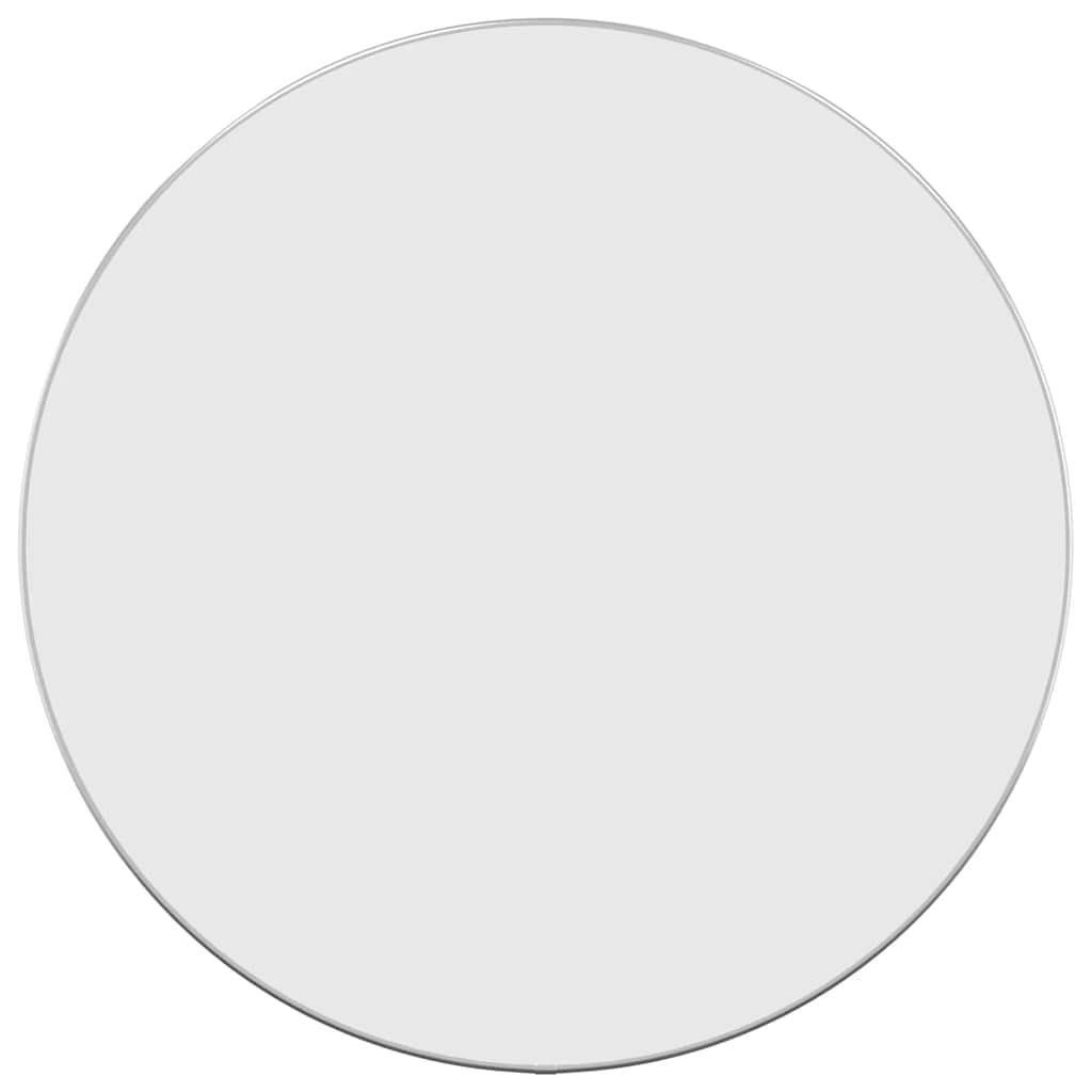 vidaXL Καθρέφτης Τοίχου Στρογγυλός Ασημί Ø 60 εκ.