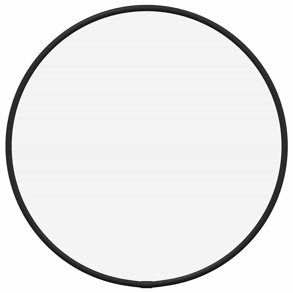 vidaXL Καθρέφτης Τοίχου Στρογγυλός Μαύρος Ø 30 εκ.