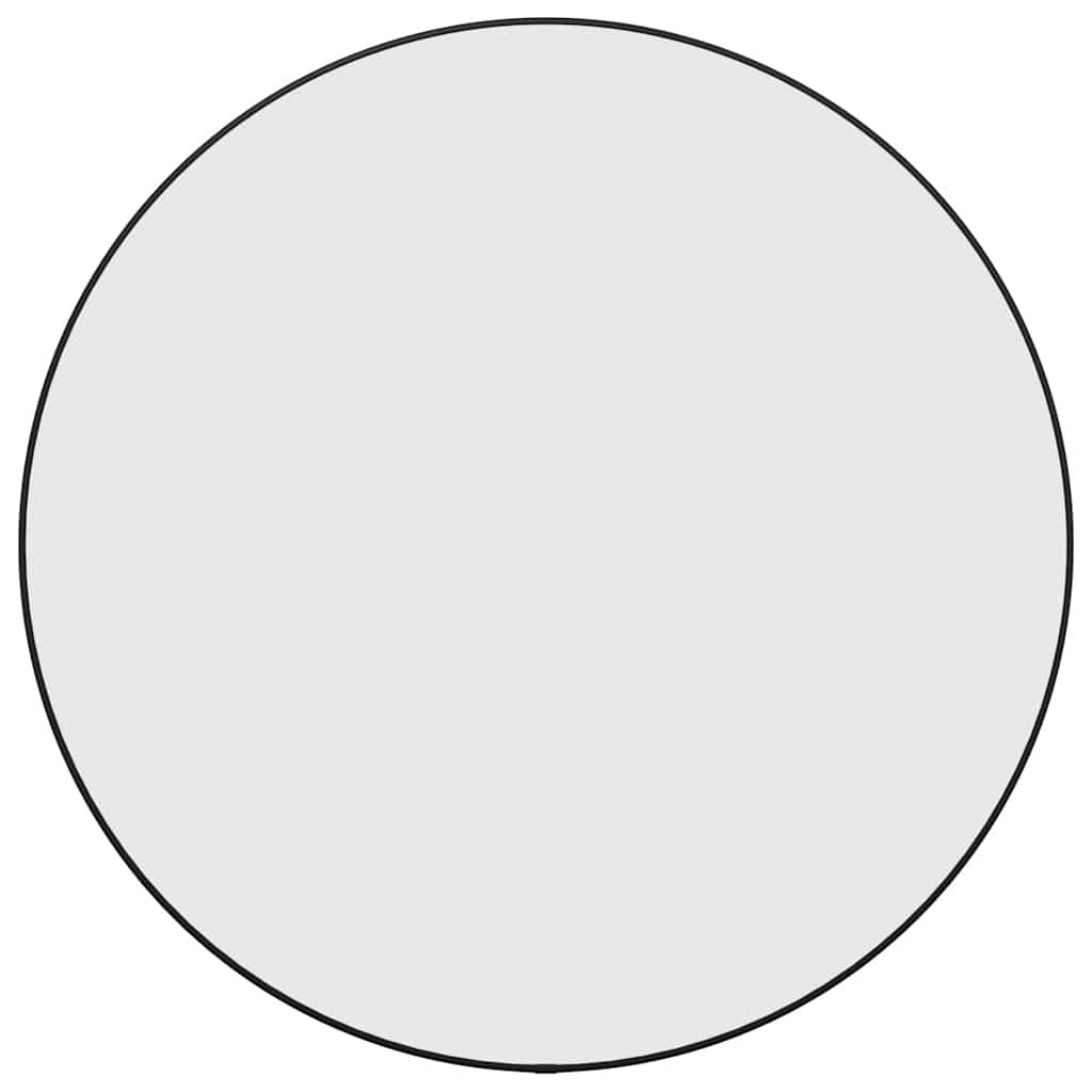 vidaXL Καθρέφτης Τοίχου Στρογγυλός Μαύρος Ø 60 εκ.