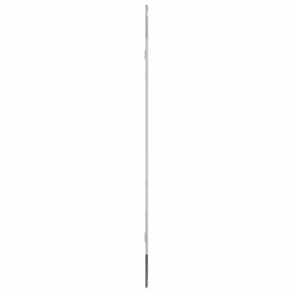 vidaXL Καθρέφτης Τοίχου Οβάλ Ασημί 90x40 εκ.