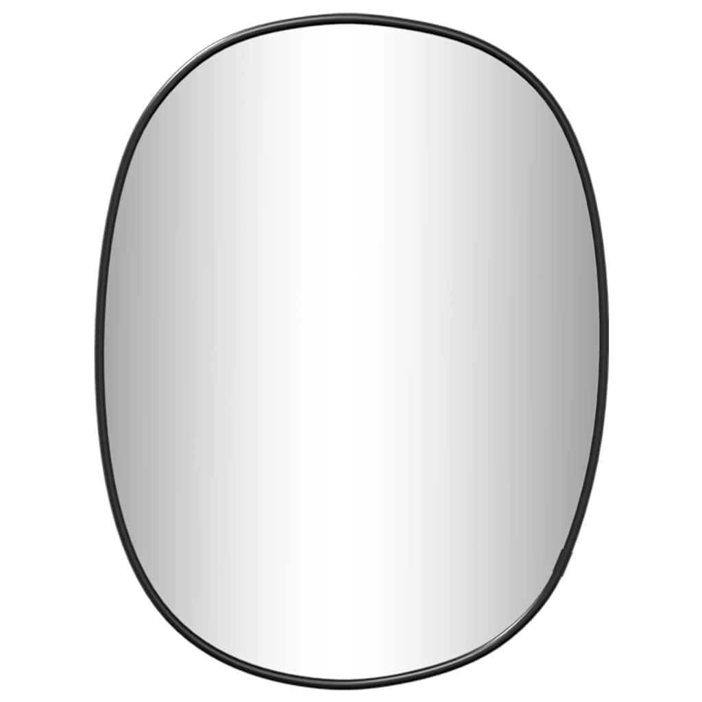 vidaXL Καθρέφτης Τοίχου Μαύρος 30x25 εκ.